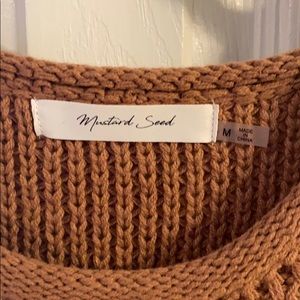 Mustard Seed Sweaters - Rust orange cable knit sweater Mustard Seed Sweaters - Rust orange cable knit sweater